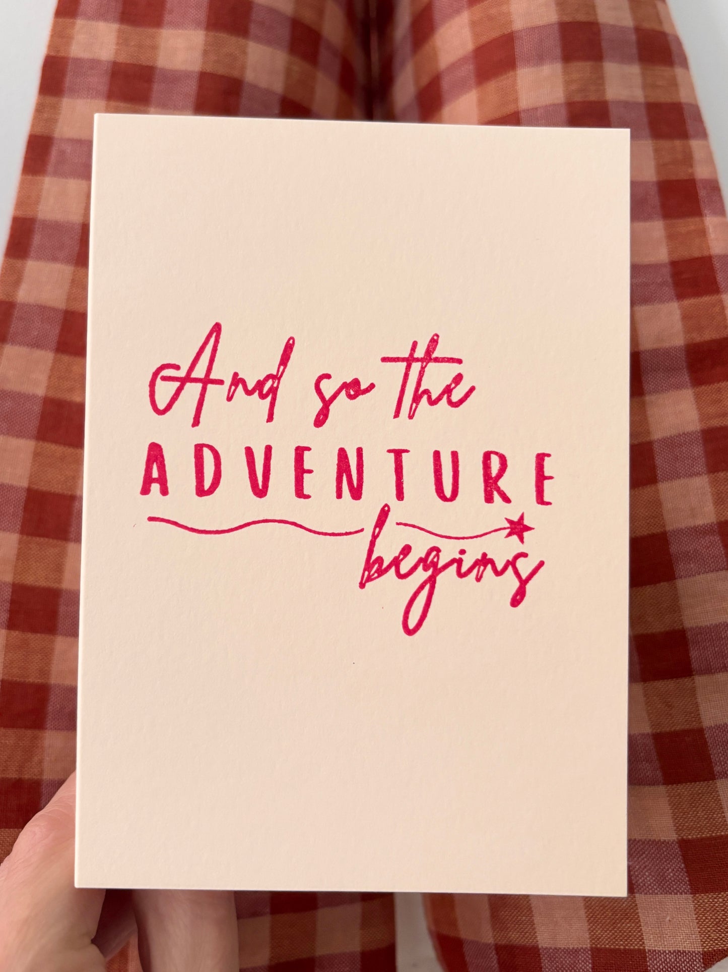 And the adventure begins…