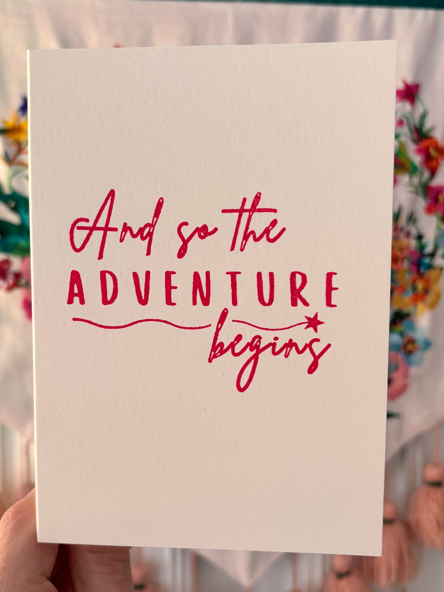 And the adventure begins…