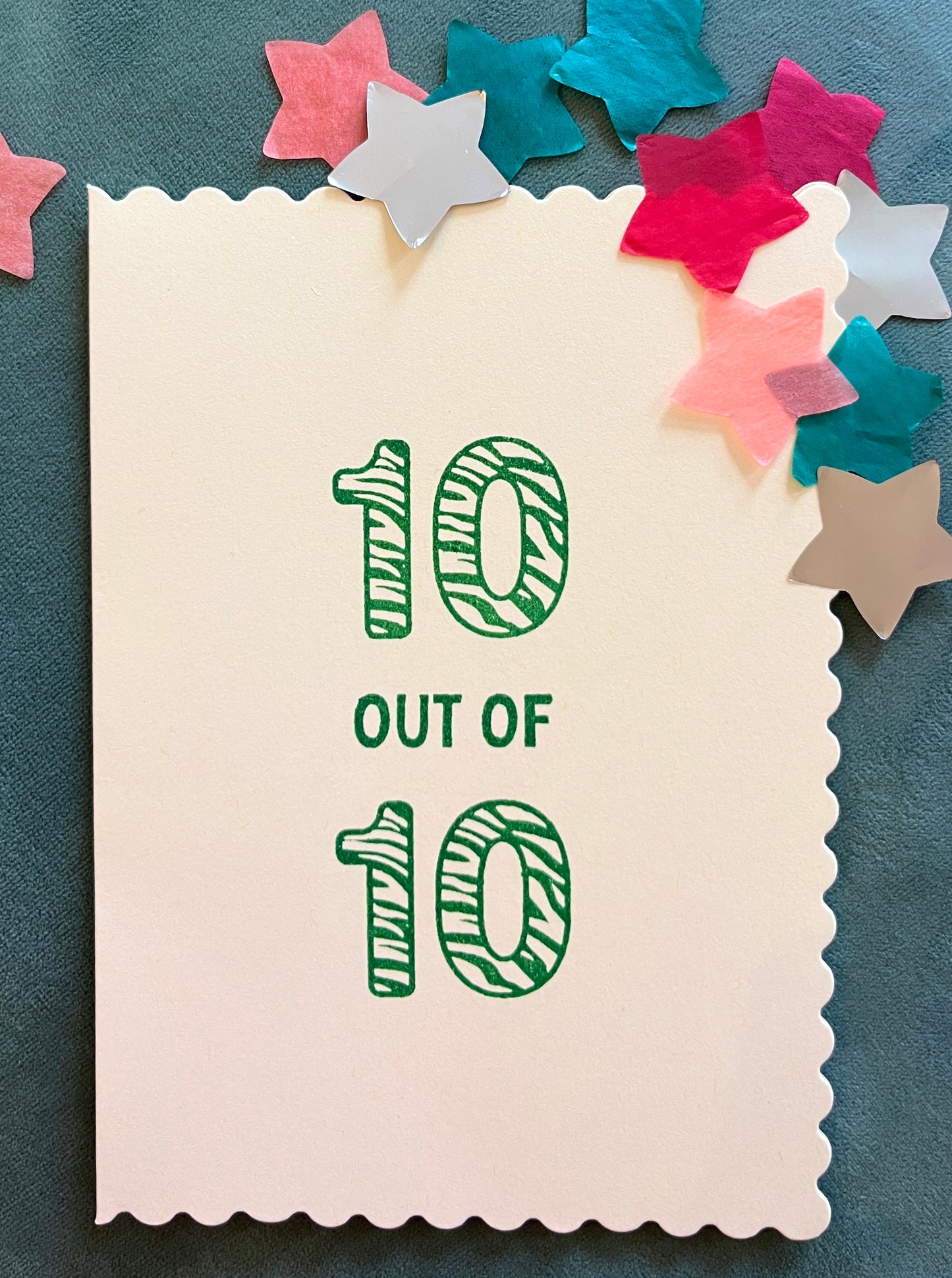 10 Out Of 10 Greetings Card