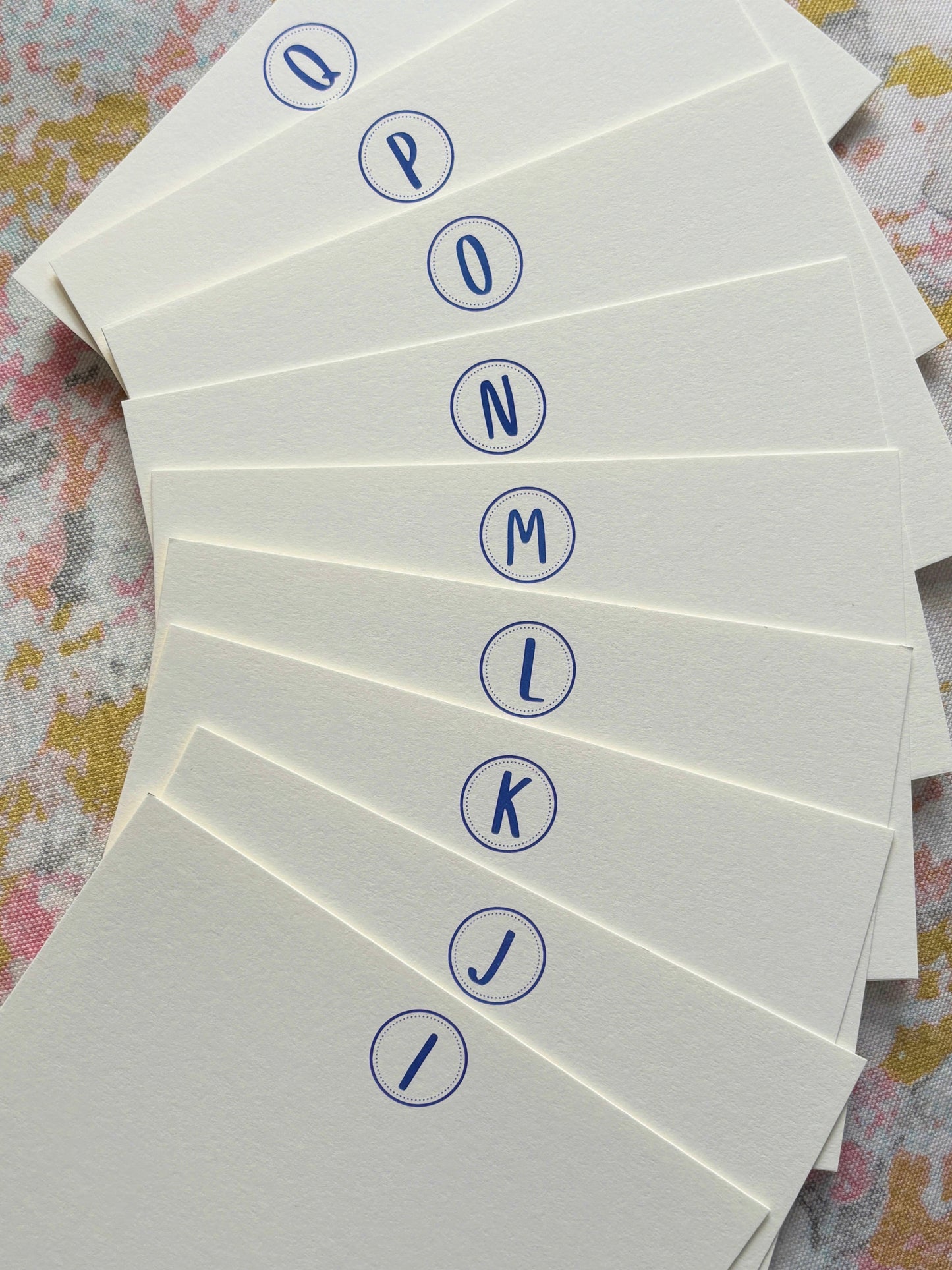 Alphabet Initial Cards
