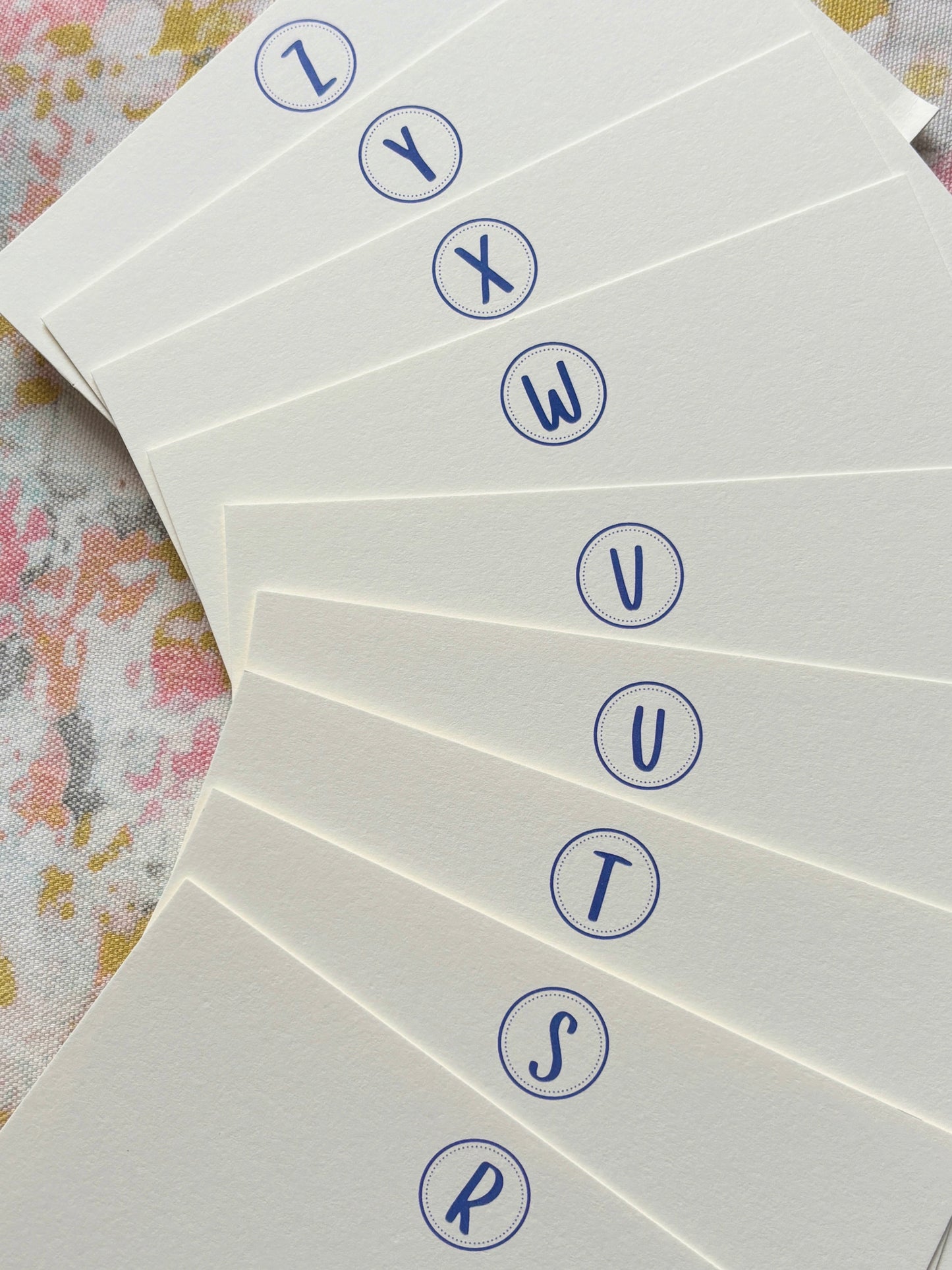 Alphabet Initial Cards