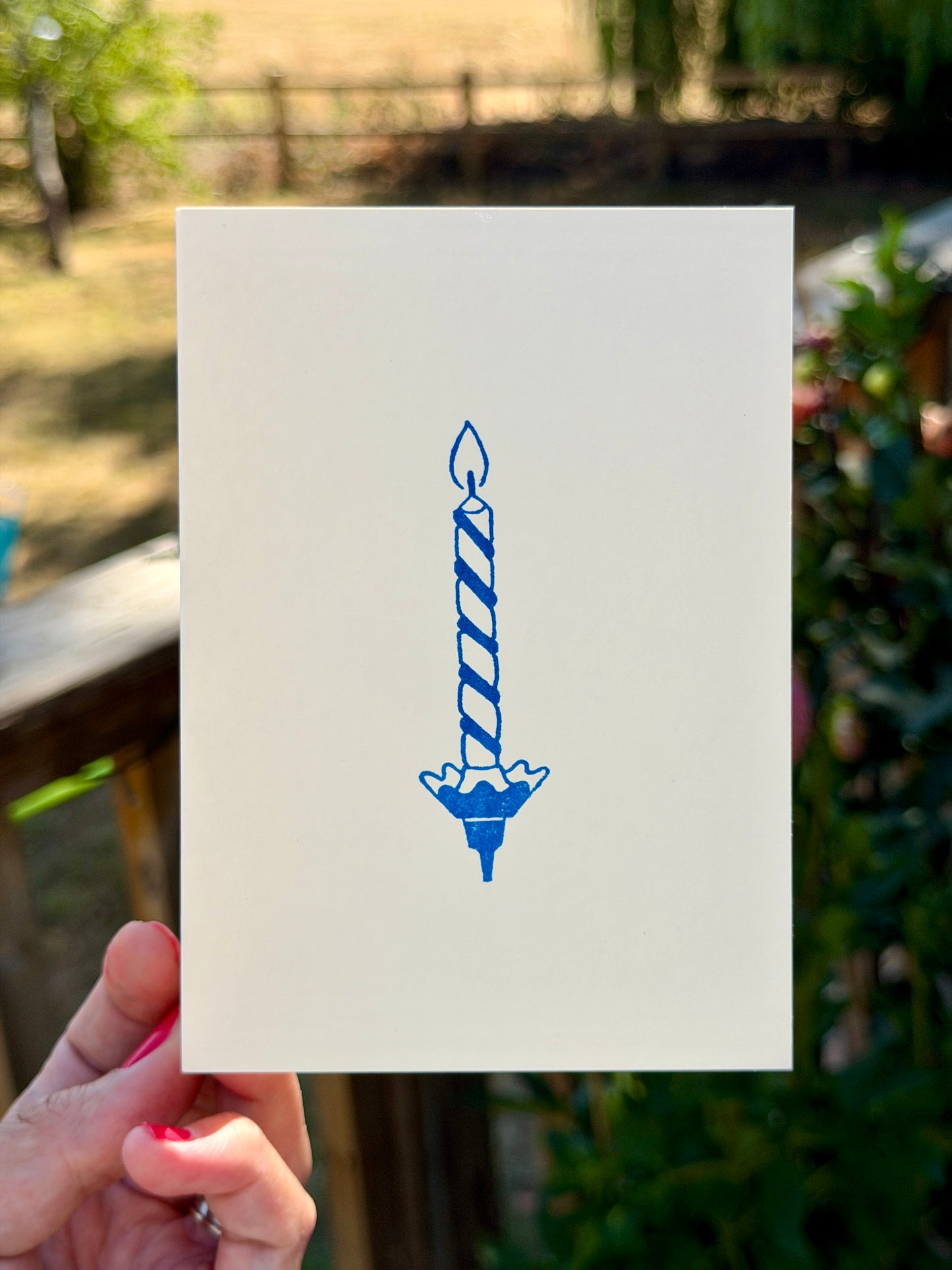 Candle Greetings Card