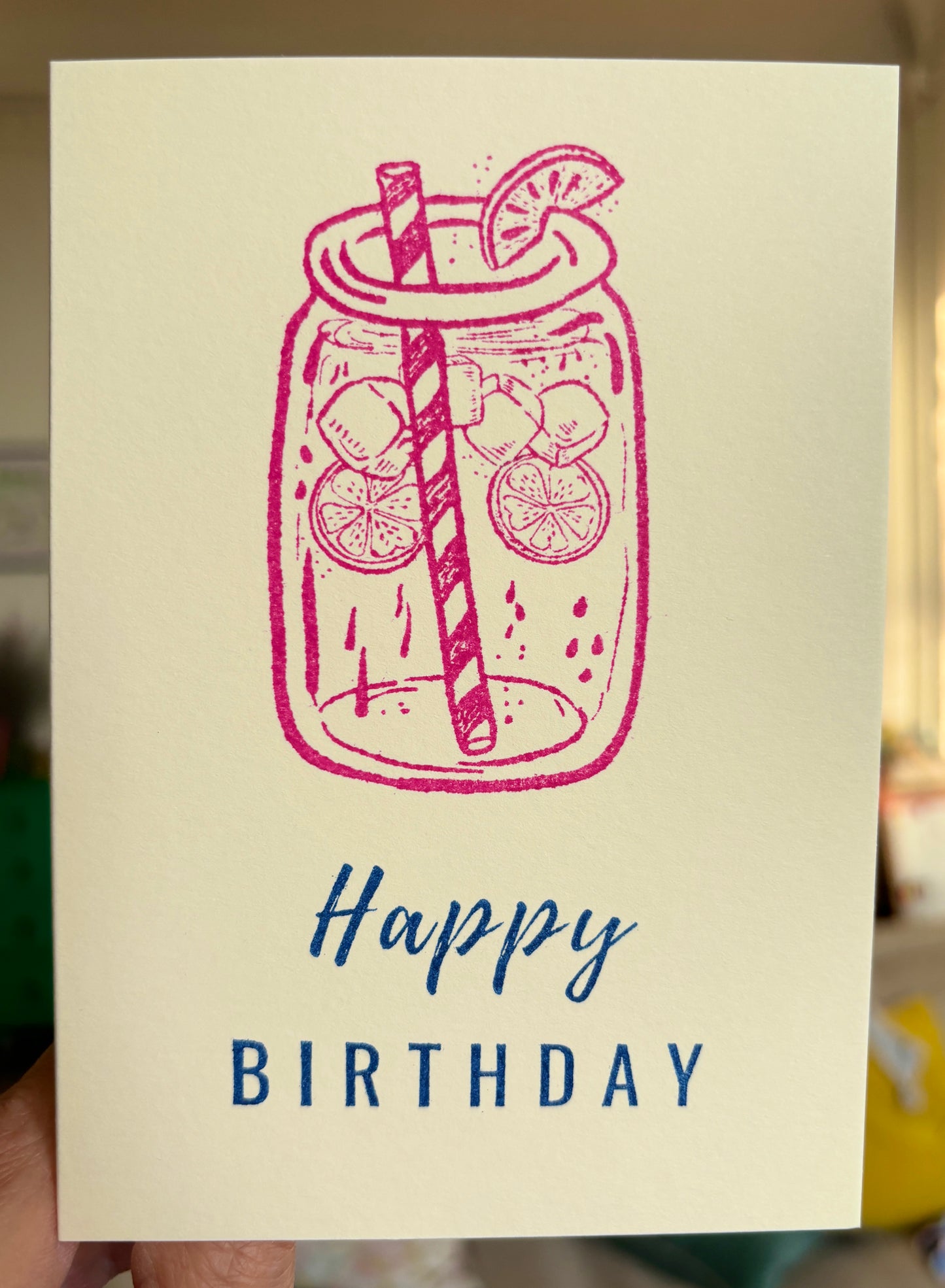 Summer Drinks birthday card