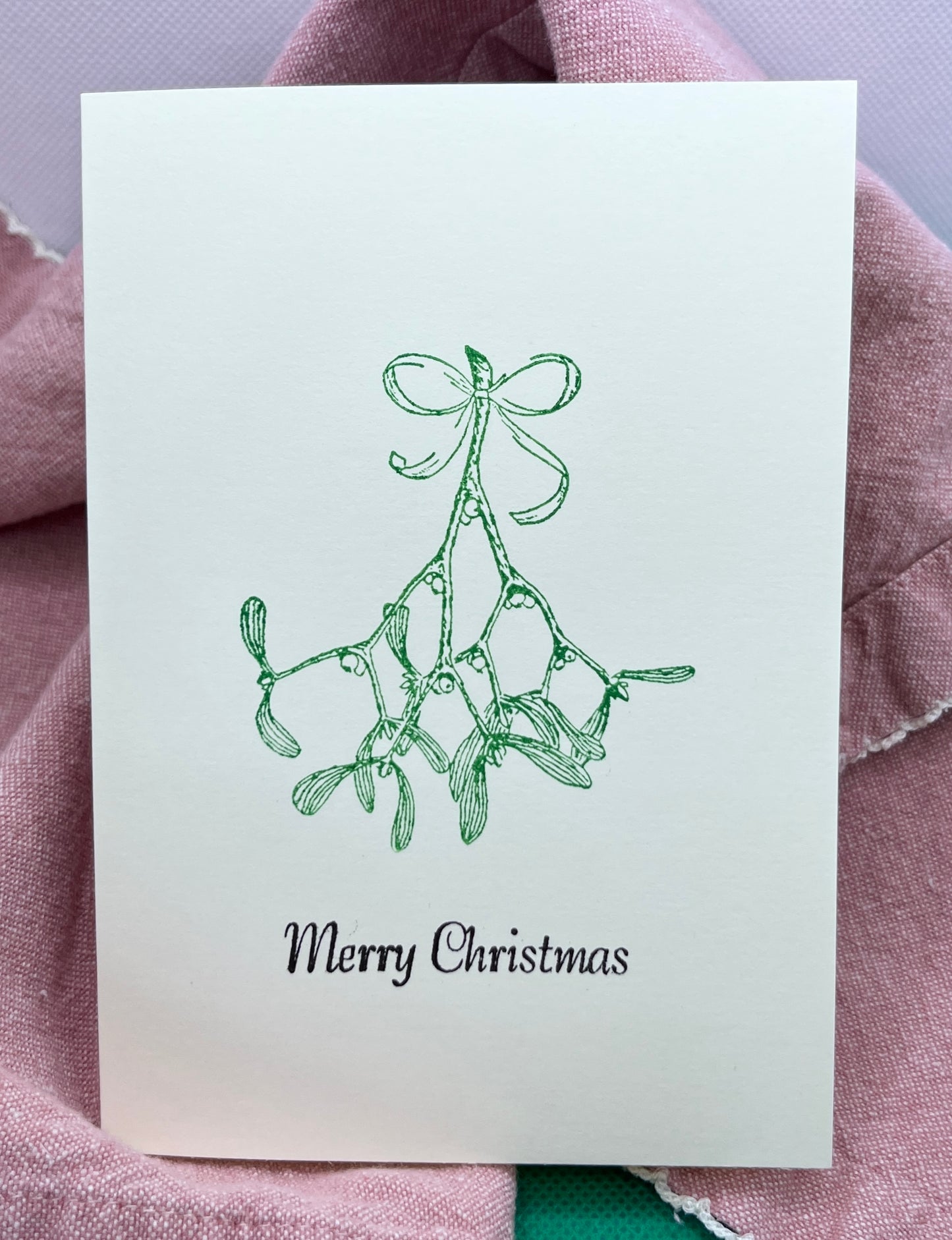 Mistletoe Christmas Card