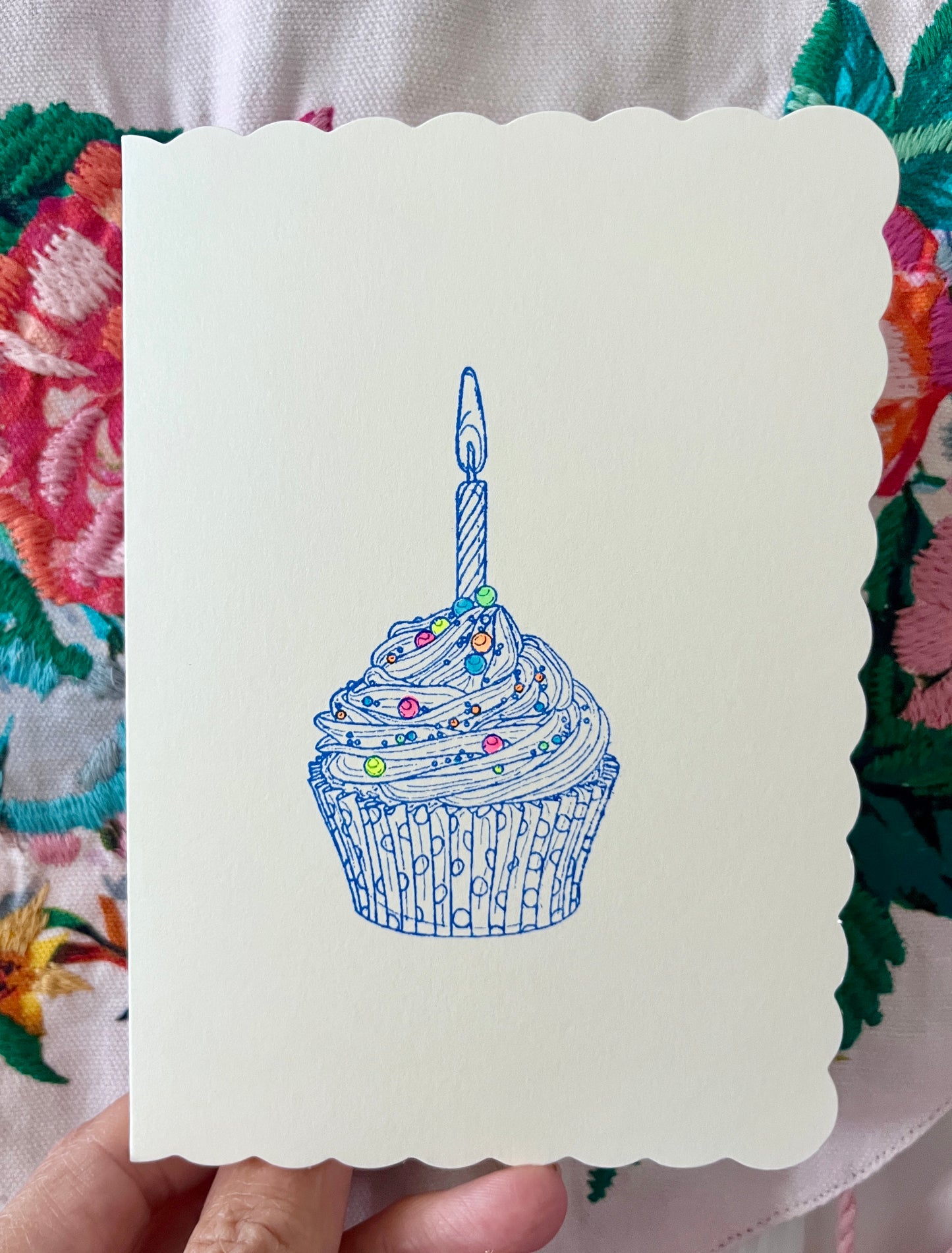 Cupcake (BLUE) Birthday Card