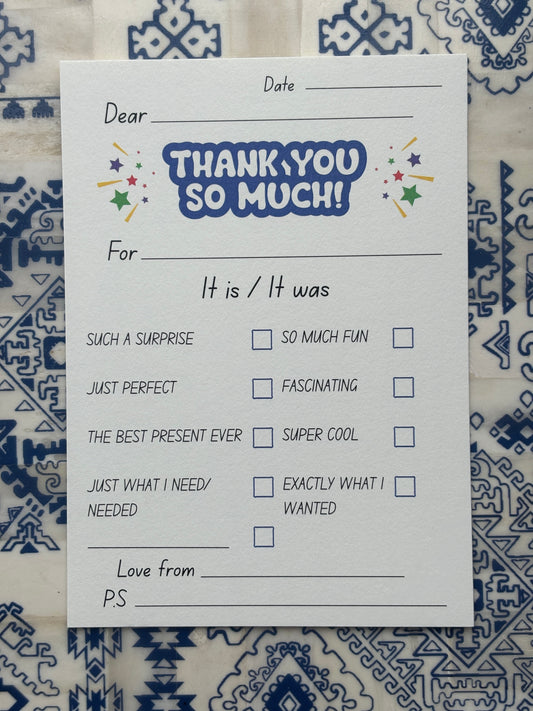 Kids Thank You Notecards