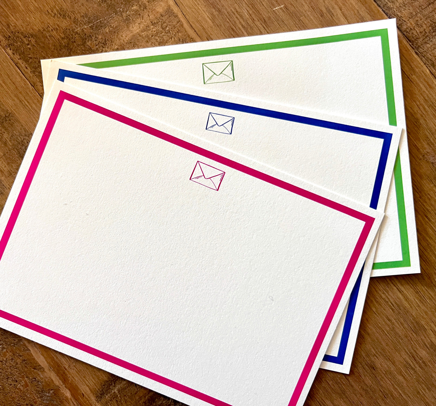 Bright Border Envelope Notecards