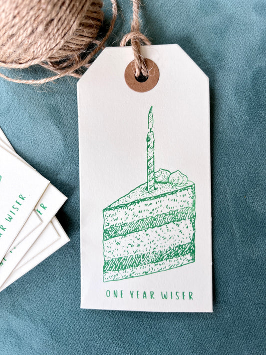 One Year Wiser Gift Tags (pack of 10)