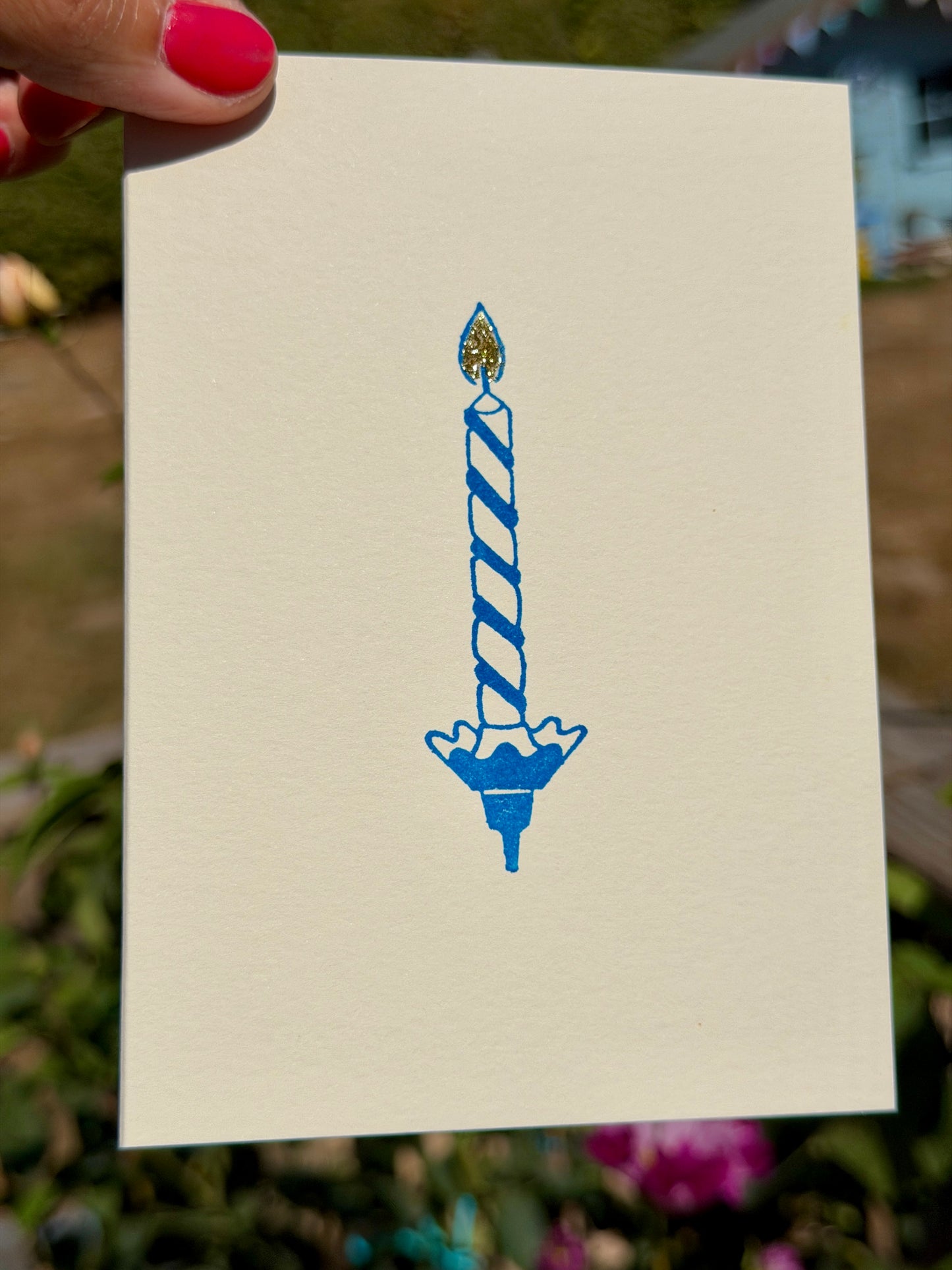 Candle Greetings Card