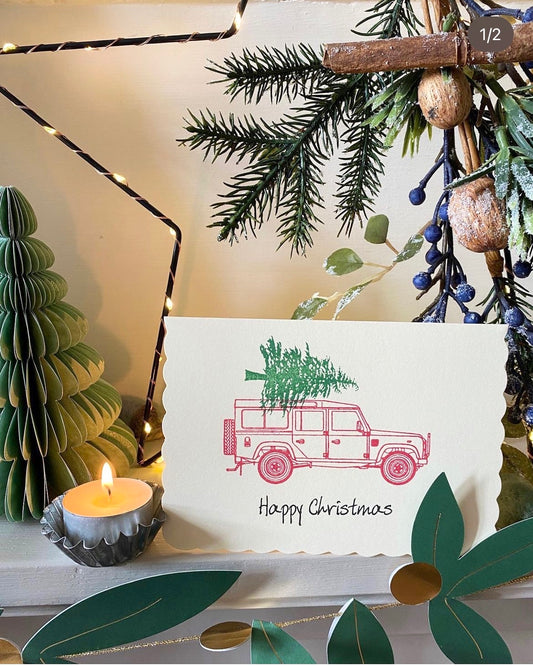 Landy & tree Christmas Card