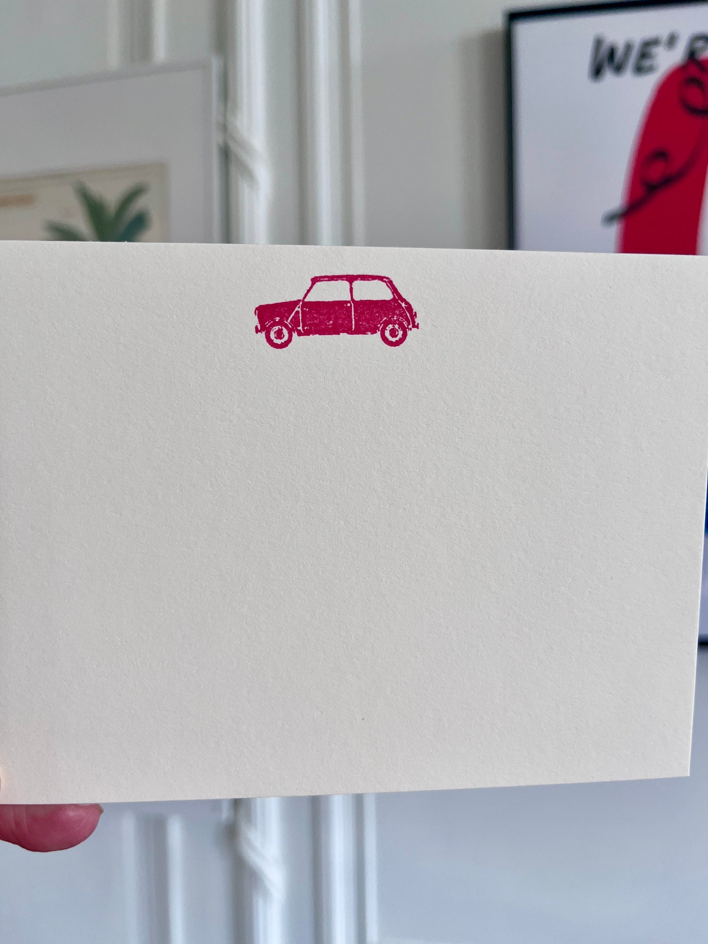 Classic British Mini Car Notecards (pack of 7)