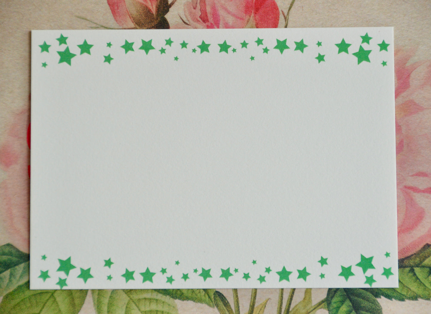 Green Stars Notecards (pack of 7)