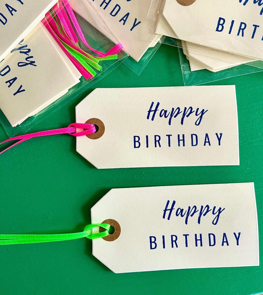 Happy Birthday Gift Tags (pack of 10)