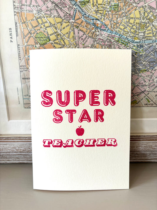 Super Teacher card