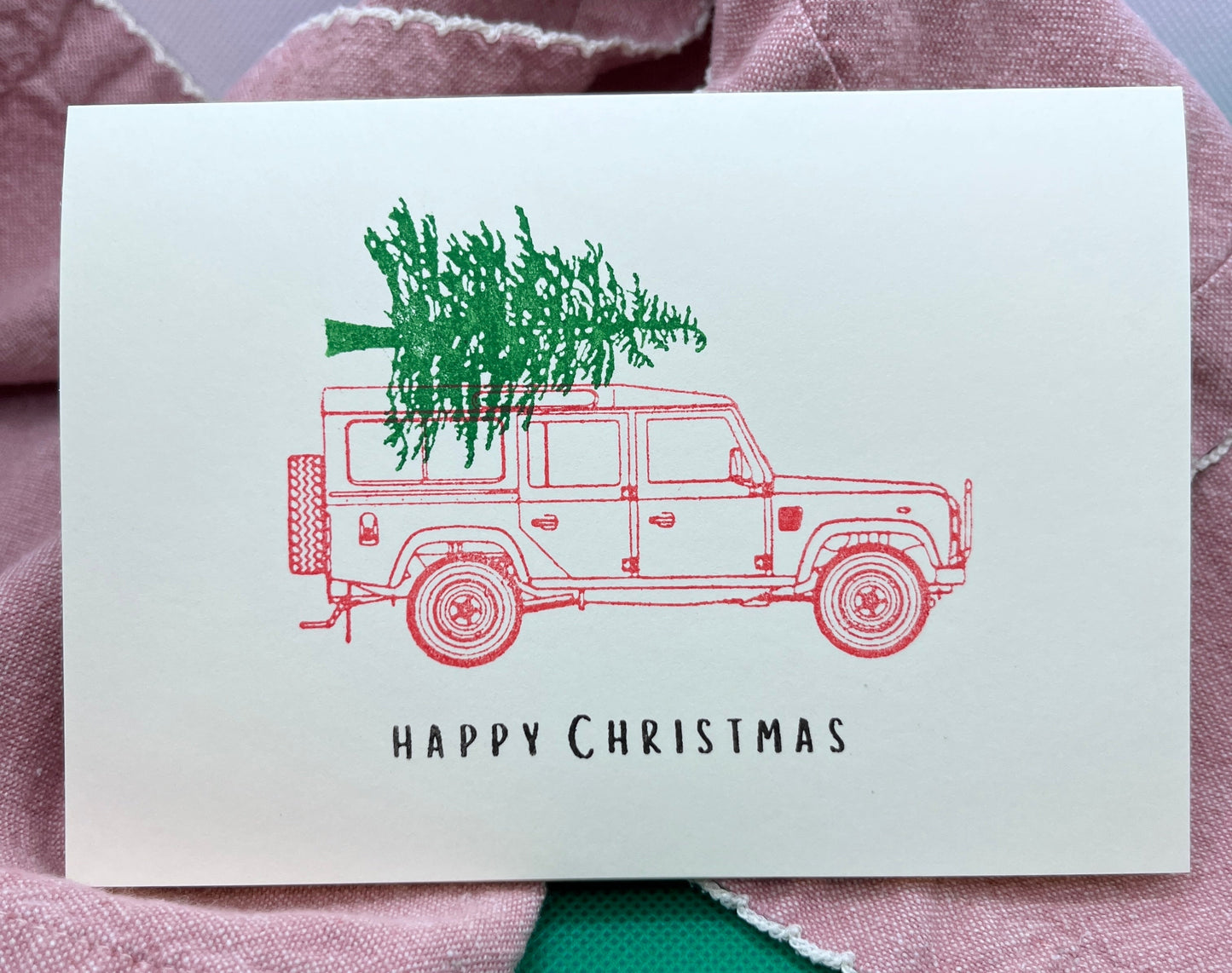 Pack of 5 Landy & tree Christmas Cards