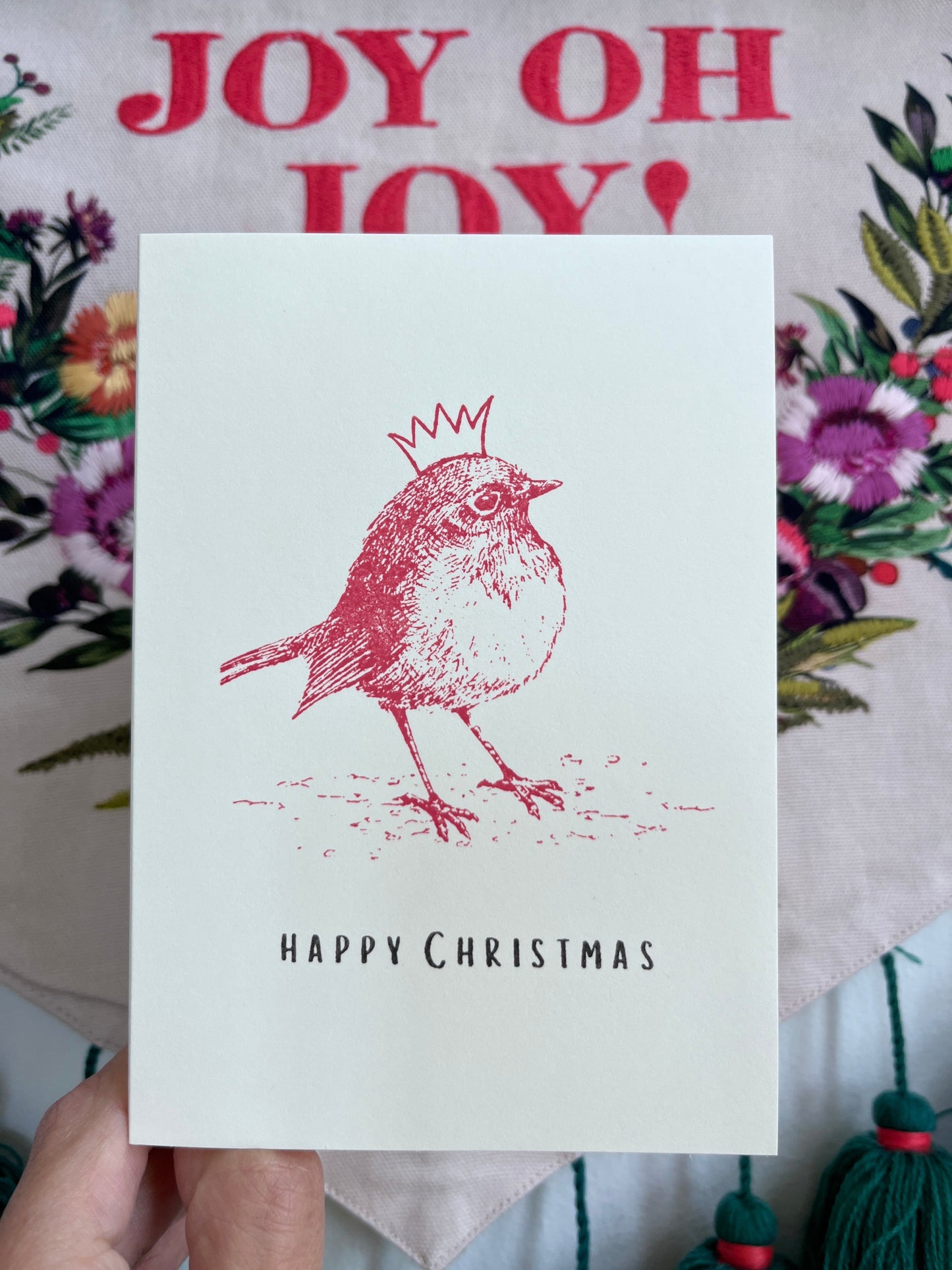 Pack of 5 Robin Christmas Cards