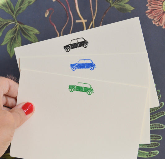 Classic British Mini Car Notecards (pack of 7)