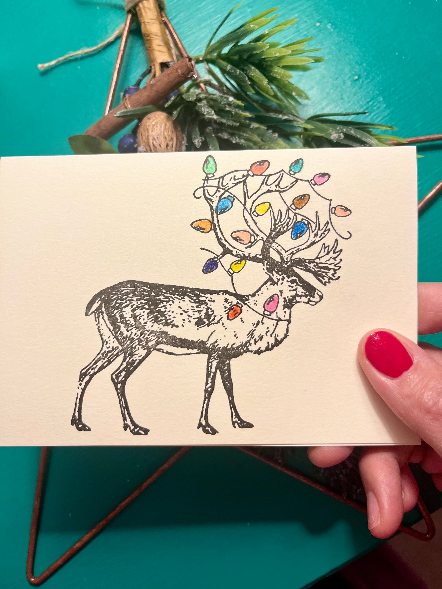 Colour Your Own Reindeers!