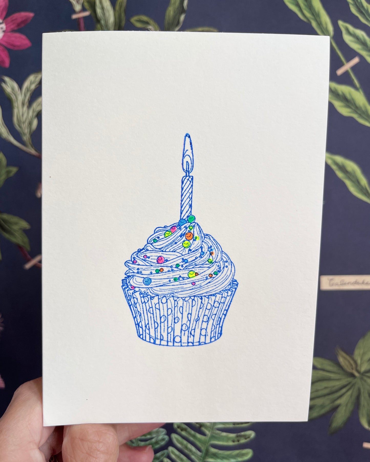 Cupcake (BLUE) Birthday Card