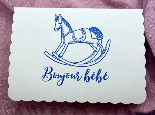 ‘Bonjour Bébé’ Baby Card