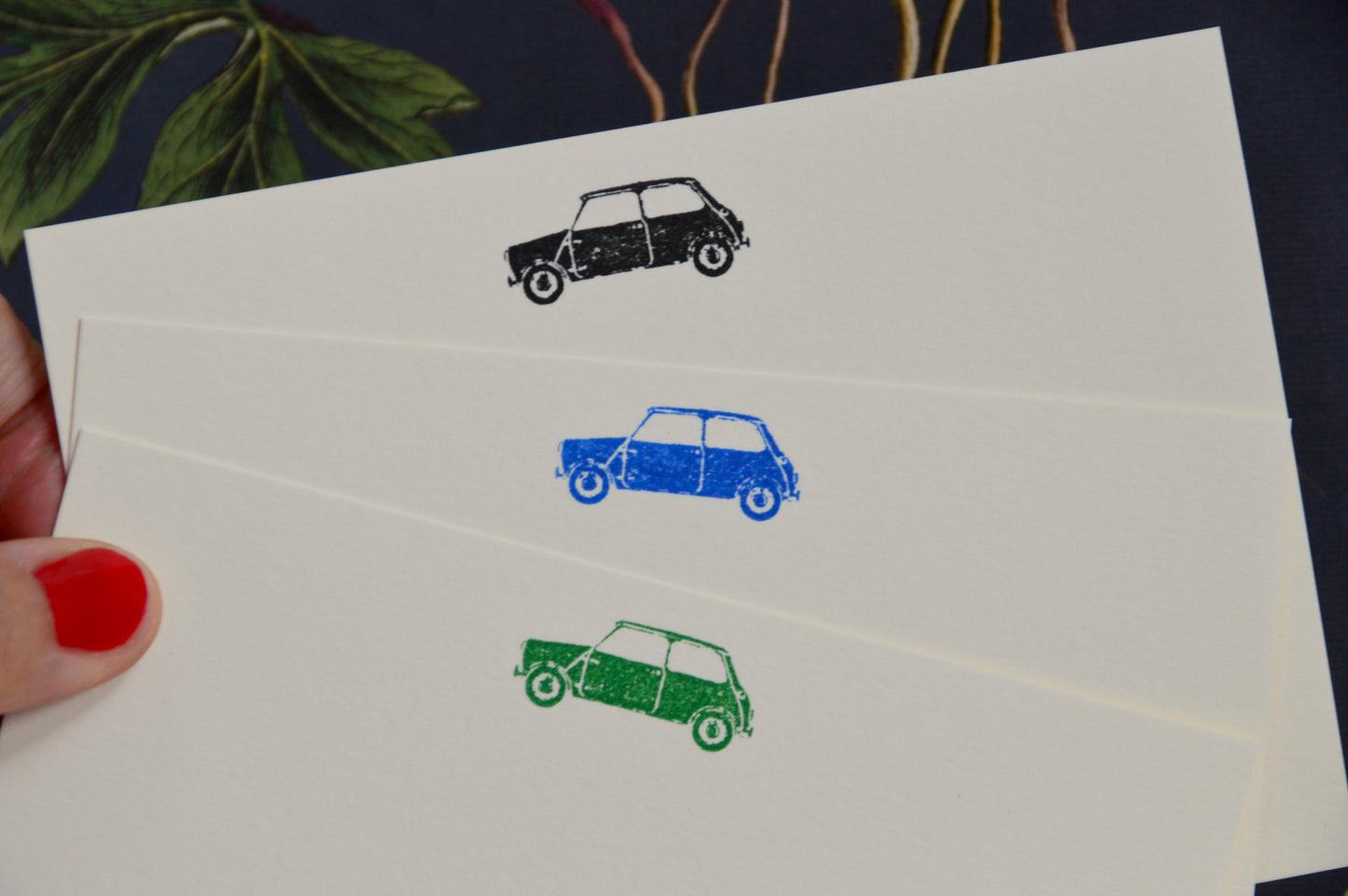 Classic British Mini Car Notecards (pack of 7)