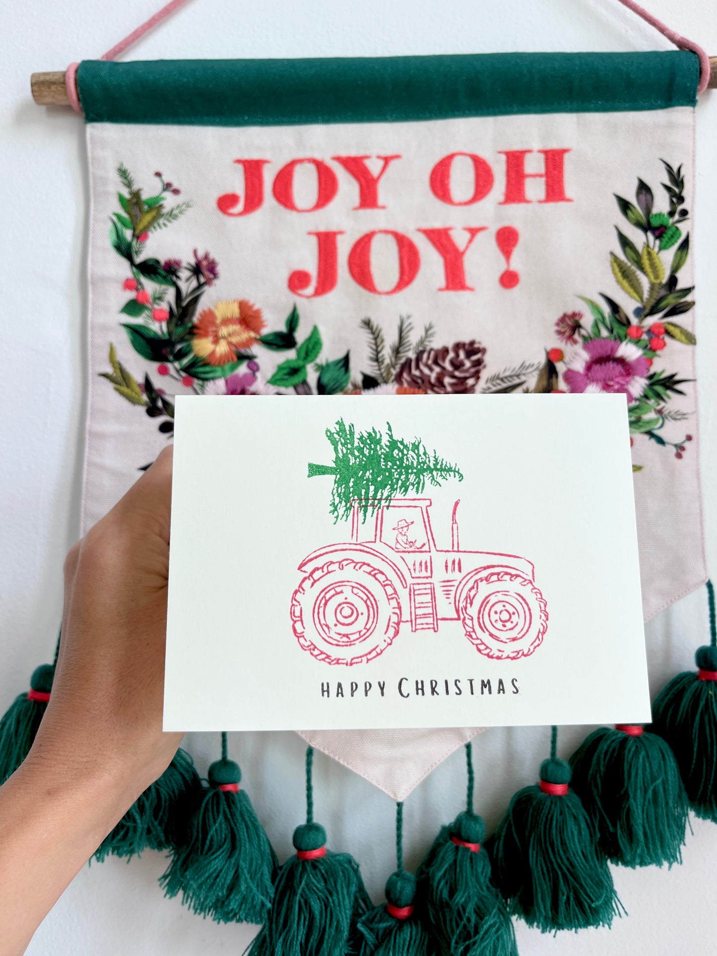 Tractor Christmas Card