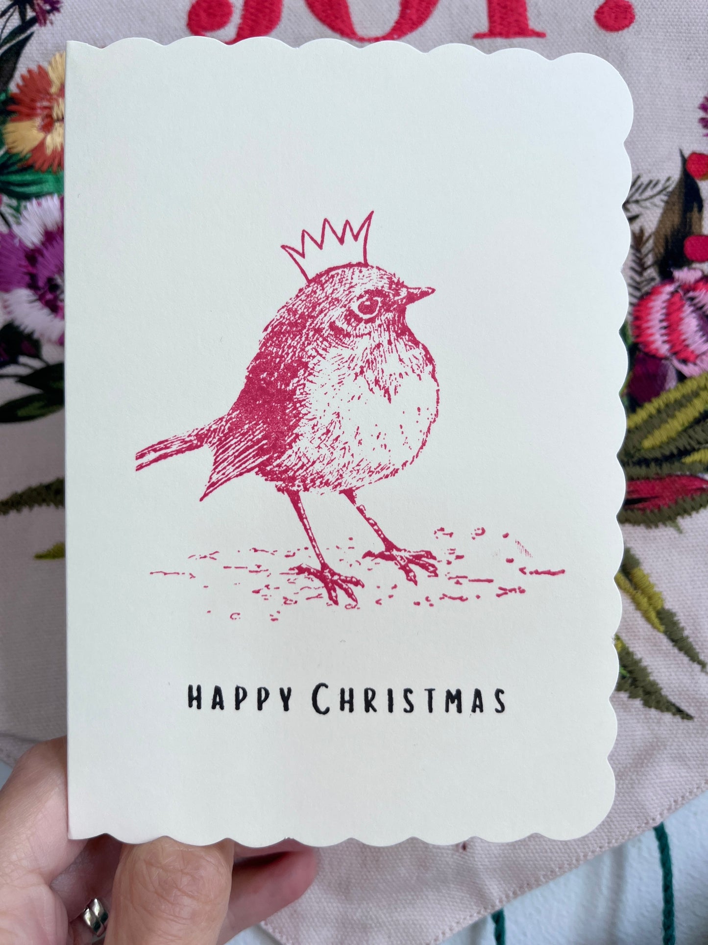 Pack of 5 Robin Christmas Cards