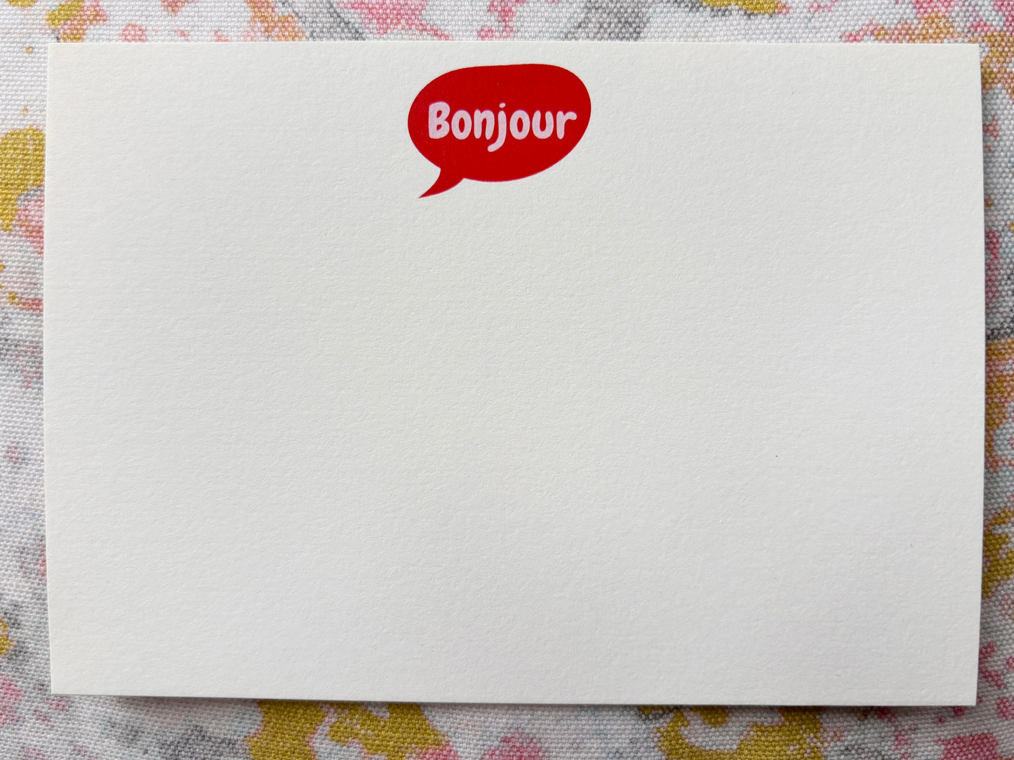 Bonjour! Notecards