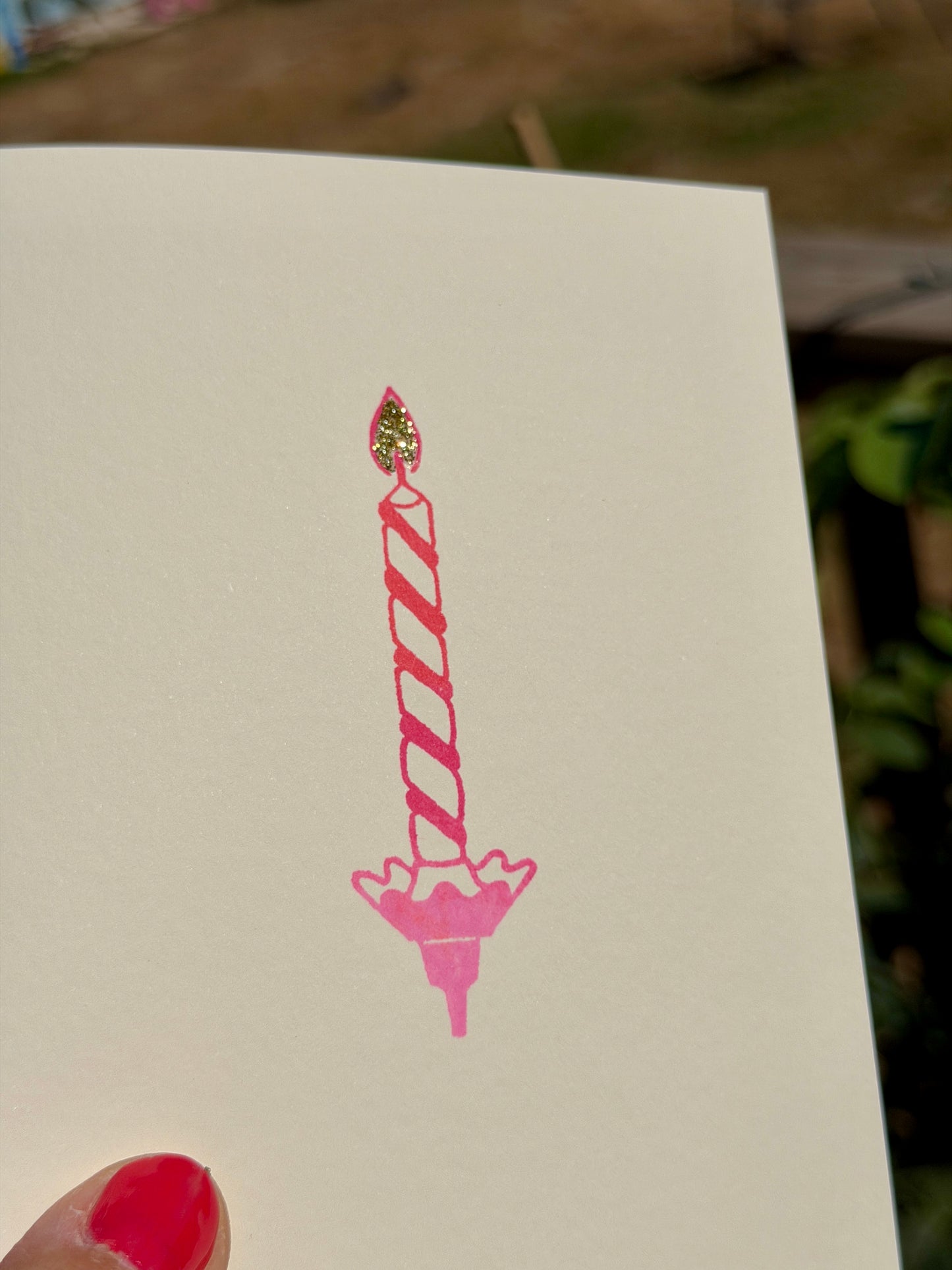 Candle Greetings Card