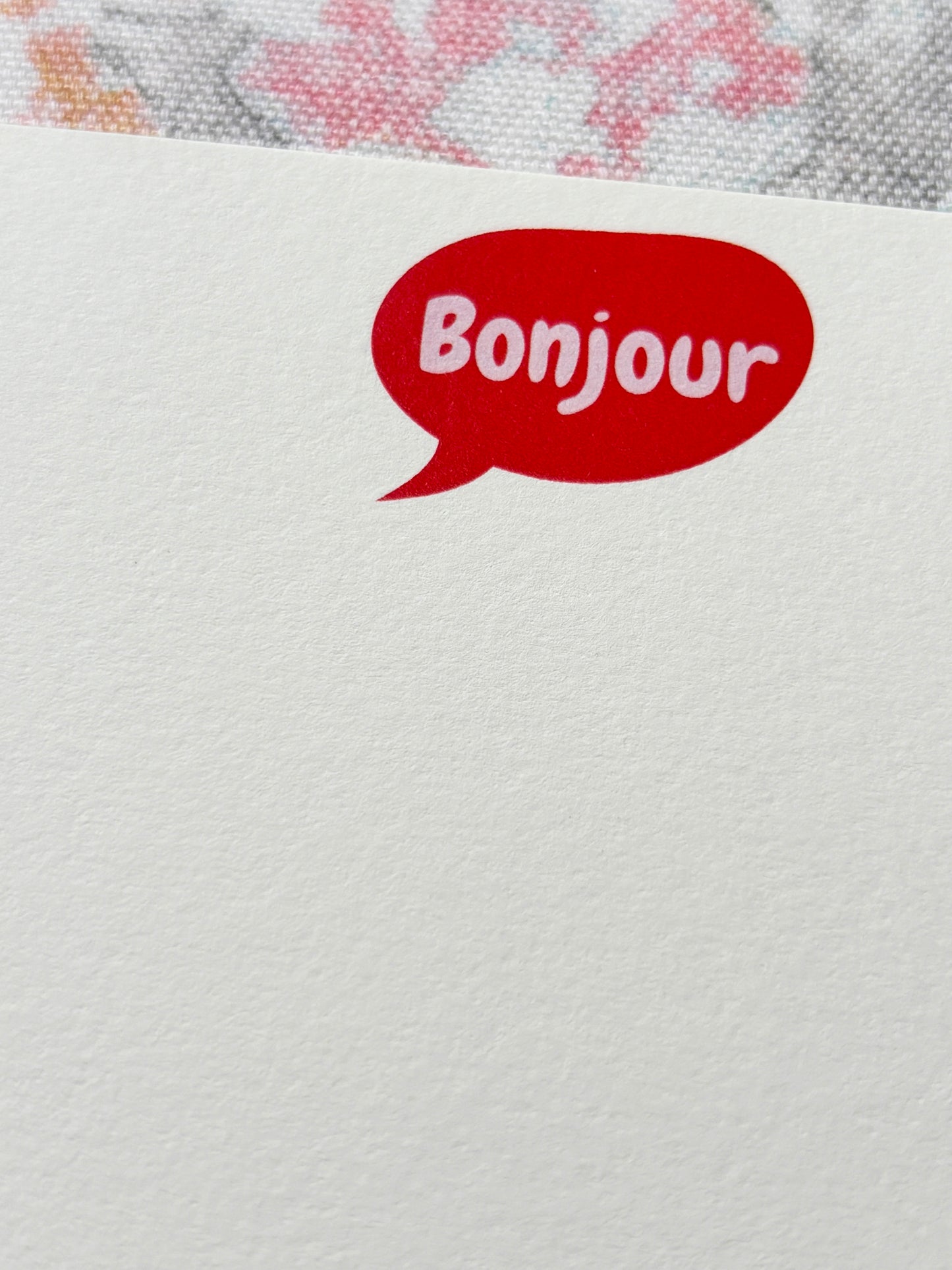 Bonjour! Notecards